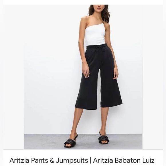 Aritzia Babaton Black Luiz Cropped
Wide Leg Pants Size XSmall - Picture 5 of 5